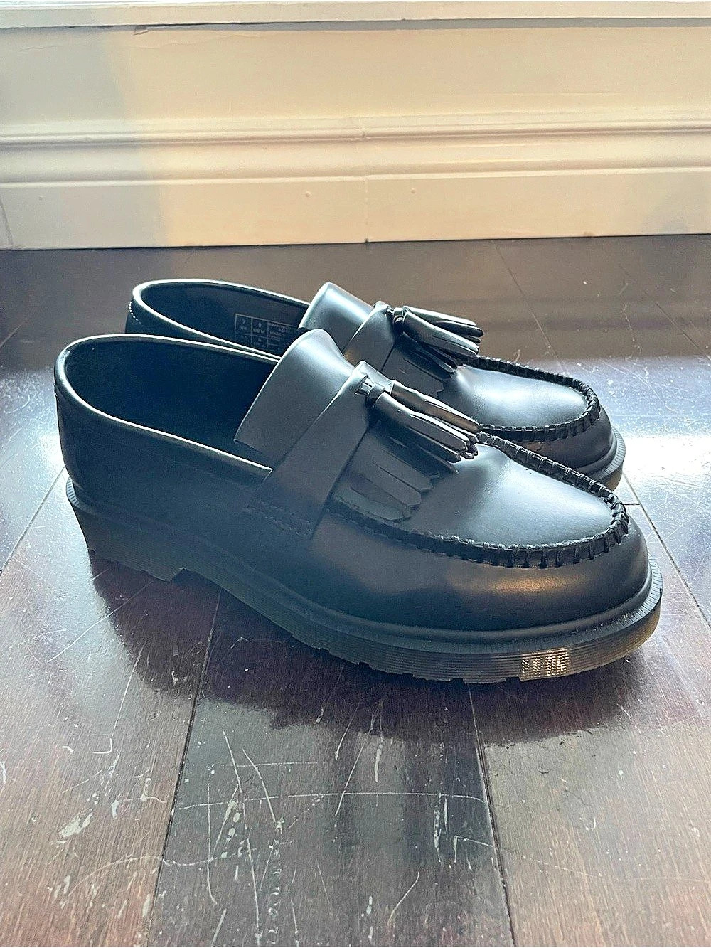 Dr. Martens Adrian Black Tassel Loafers US 8